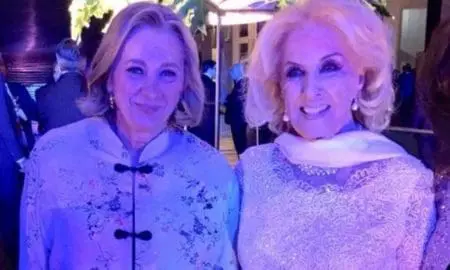 Escenario Mirtha Legrand fue la invitada de honor a la gala con los reyes de España