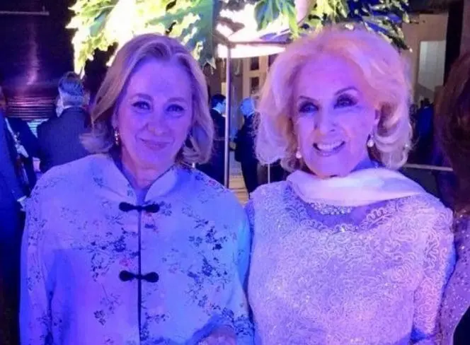 Escenario Mirtha Legrand fue la invitada de honor a la gala con los reyes de España