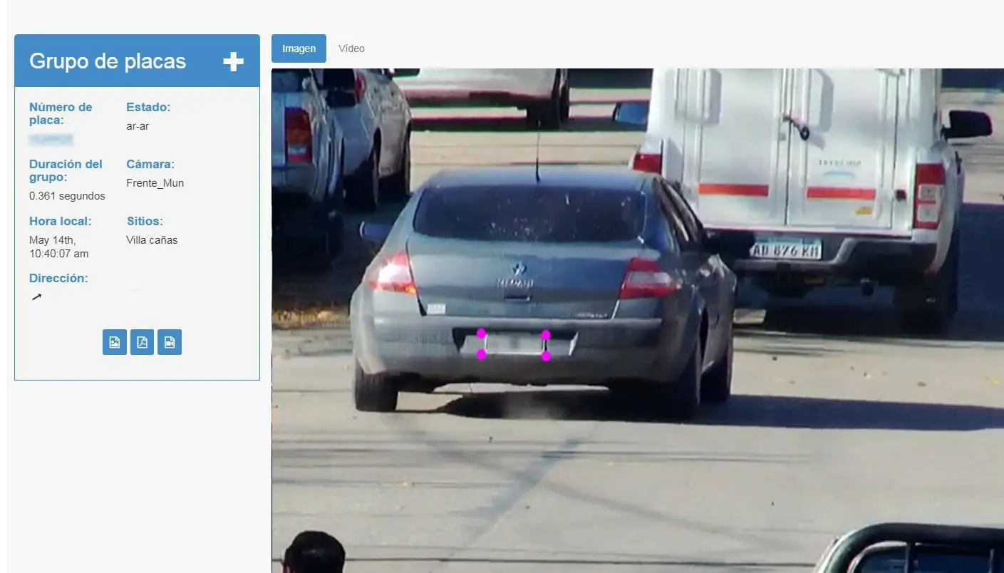 Reconocimiento patentes Villa Cañás