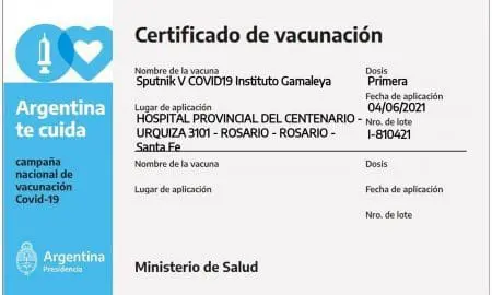 certificado de vacunacion