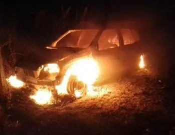 Villa Cañás: Incendio vehicular en Ruta 94