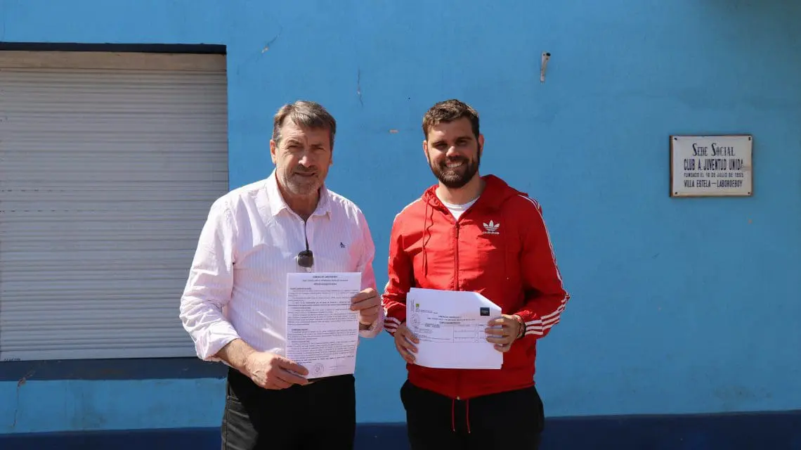 La provincia firmó un convenio con la comuna de Labordeboy para el fortalecimiento vial urbano