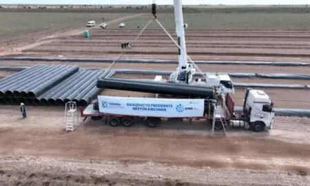 Comenzó el acopio de los tubos para el gasoducto Presidente Néstor Kirchner