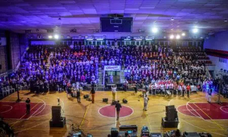 Cantó la región: Con más de 600 voces y 32 coros unidos el SURCANTA brilló en el Estadio Olimpia
