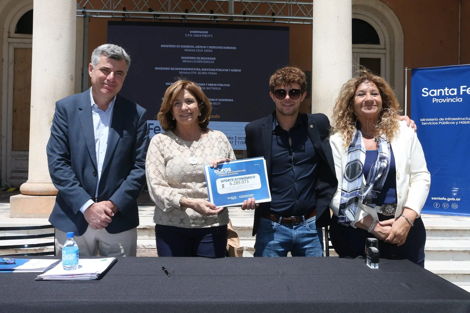 La provincia entregó más de 120 millones de pesos para obras de saneamiento en el departamento General López