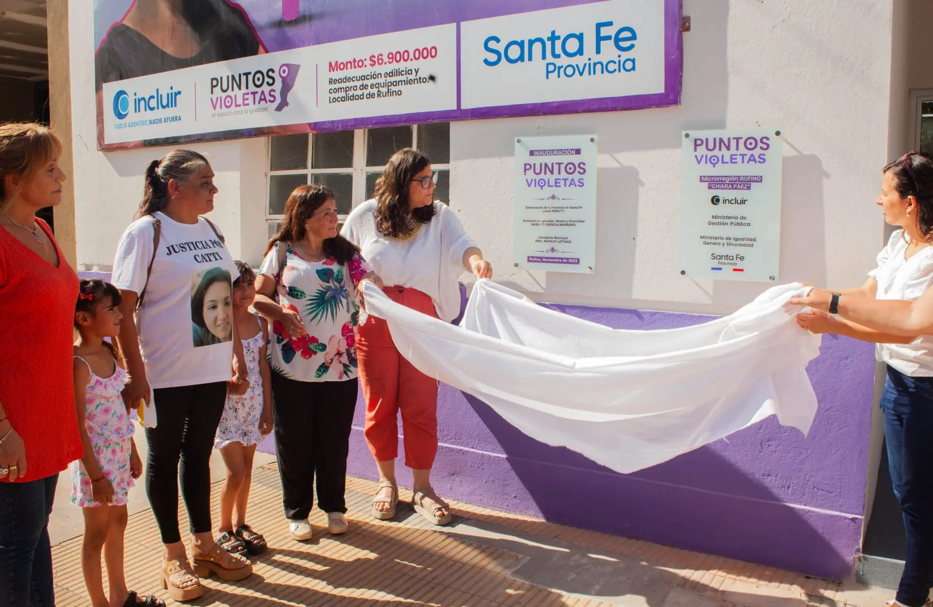 Punto Violeta en Rufino: La provincia inauguró el espacio Chiara Páez