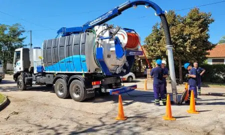 Rufino: Nuevo equipo para el mantenimiento de las redes cloacales