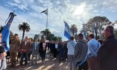 Teodelina: A 41 años de Malvinas, Orciani estuvo presente en el homenaje a los excombatientes
