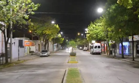 Venado Tuerto: Chiarella inauguró las nuevas luces LED de avenidas Chapuis y Estrugamou