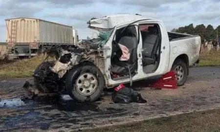 Ruta Nacional 33: Accidente fatal entre una camioneta y un camión