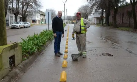Villa Cañás: El municipio construye una nueva ciclovía en Avenida 51