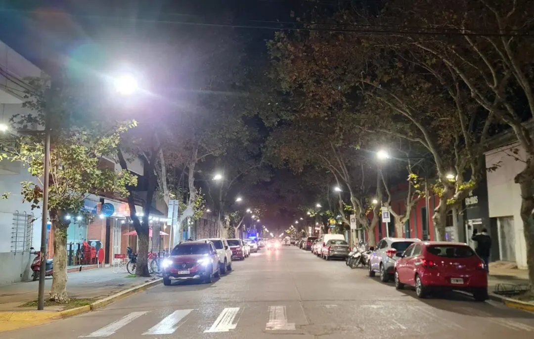 Venado Tuerto: Inauguraron la nueva iluminación LED de Avenida Marconi