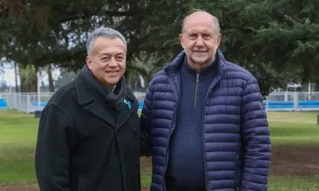 El Dr. Pedro Bustos acompañó a Omar Perotti en su visita a Venado Tuerto