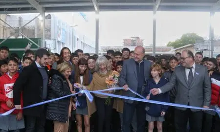 Perotti inauguró obras en una intensa jornada de actividades en el departamento General López