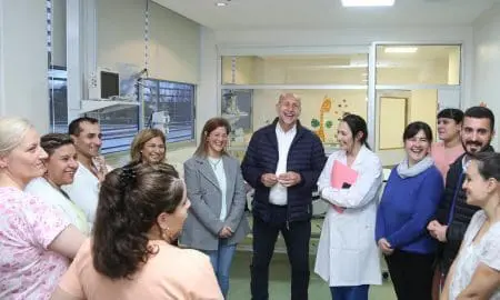 Venado Tuerto: Perotti y Martorano recorrieron la nueva Terapia Intensiva Pediátrica del Hospital Gutiérrez