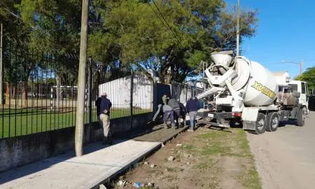 Venado Tuerto: Ejecución de vereda perimetral en el Centro de Salud del Barrio Victoria