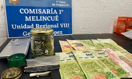 Melincué: Masculino demorado por micro trafico