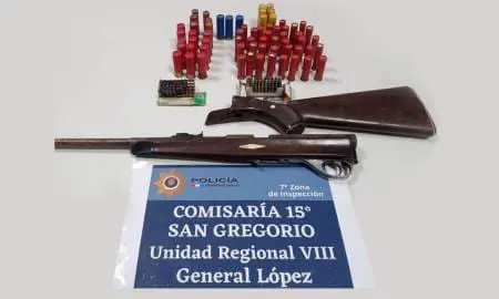 San Gregorio: Tras amenaza de muerte a su ex, detienen a un hombre y secuestran armas de fuego