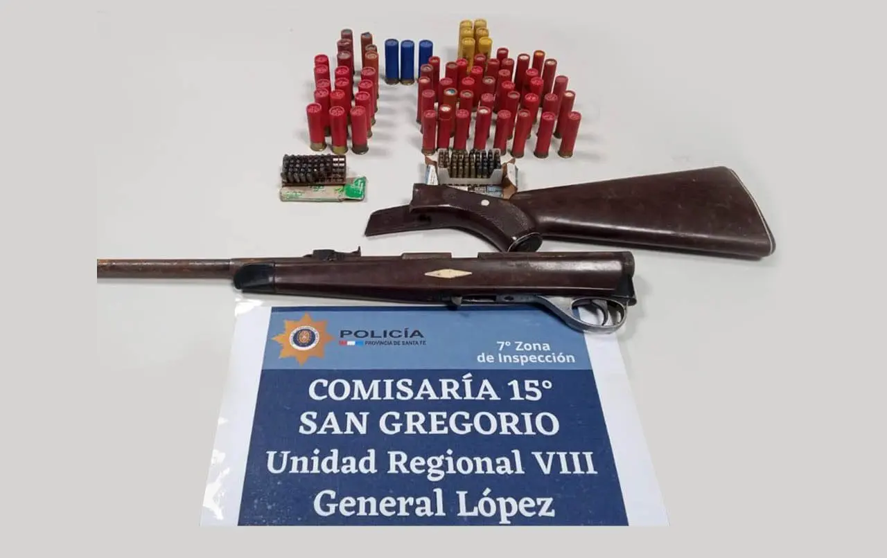 San Gregorio: Tras amenaza de muerte a su ex, detienen a un hombre y secuestran armas de fuego