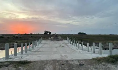 Di Gregorio recorrió las obras provinciales de protección hídrica para la ciudad de Teodelina