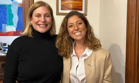 La diputada Galnares junto a la vicegobernadora Gisela Scaglia