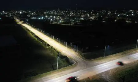 Santa Isabel: Giorgis avanza con la iluminación LED en los accesos principales