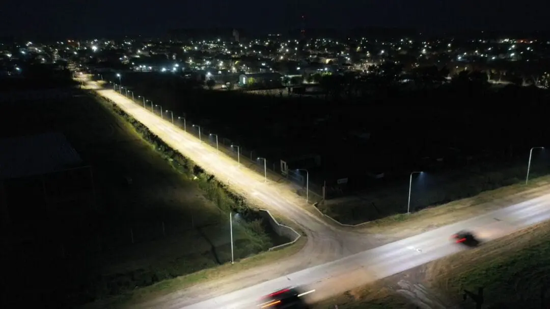 Santa Isabel: Giorgis avanza con la iluminación LED en los accesos principales