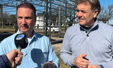 Firmat: El ministro Enrico anunció la iluminación en el ingreso por la Ruta 93