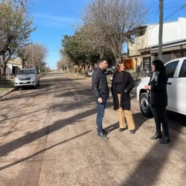 Wheelwright: Provincia y Comuna realizaron pavimento en calle J. B. Justo