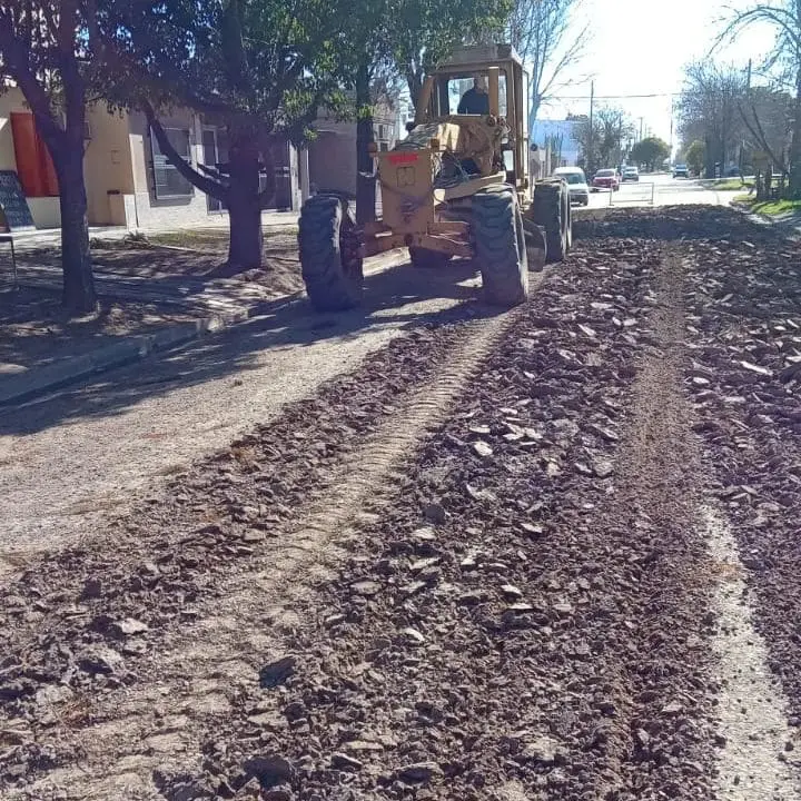 Wheelwright: Provincia y Comuna realizaron pavimento en calle J. B. Justo
