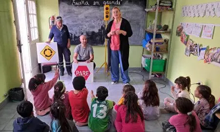 Villa Cañás: Educación vial en el Taller Protegido y en las salas barriales