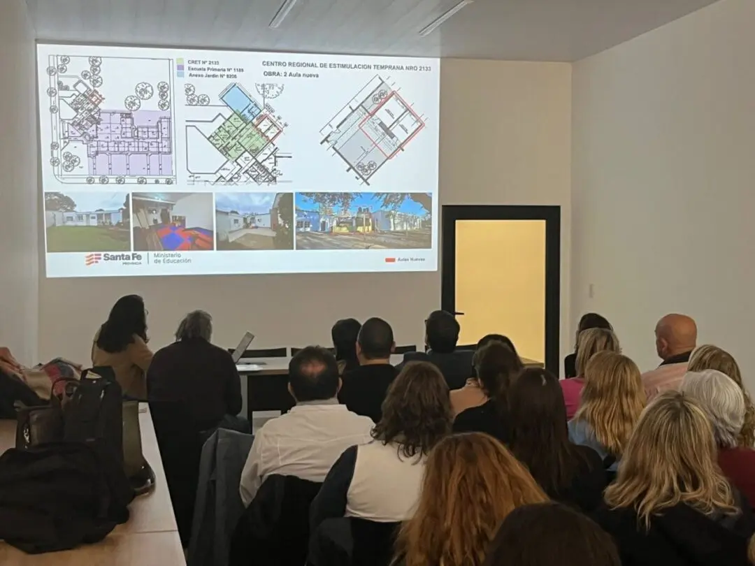 Venado Tuerto: El ministro Goity y el intendente Chiarella anunciaron la construcción de 25 aulas en 15 escuelas