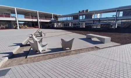 Rufino: La construcción de la nueva Escuela Agrotécnica ya superó el 70% de trabajos ejecutados