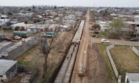 Venado Tuerto: Concluyó la obra del emisario Edison, enmarcada en el programa de saneamiento hidráulico de la ciudad