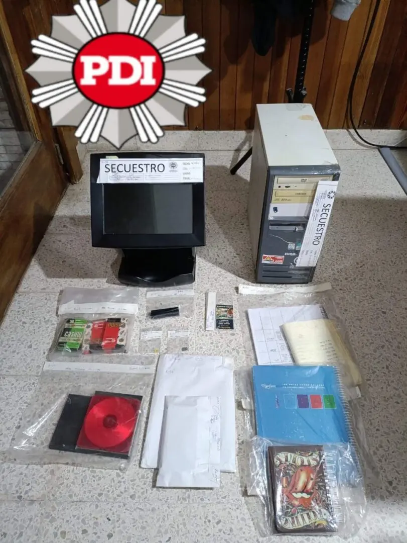 Venado Tuerto: PDI aprehendió a un hombre por juegos ilegales