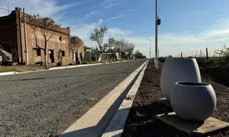 Di Gregorio, Enrico y Bustamante inauguraron obras para el desarrollo de La Chispa