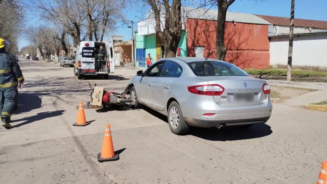 Villa Cañás: Accidente vehicular en Calle 57 y 58