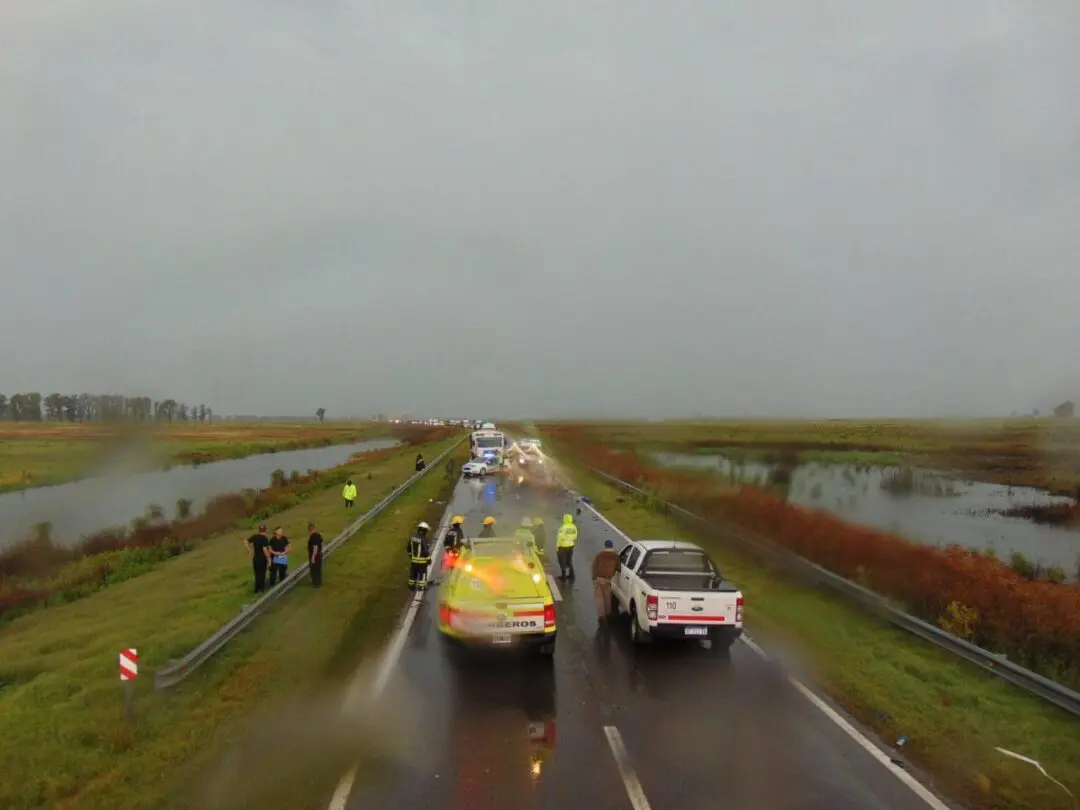 Ruta 33: Tránsito cortado de manera total por accidente fatal