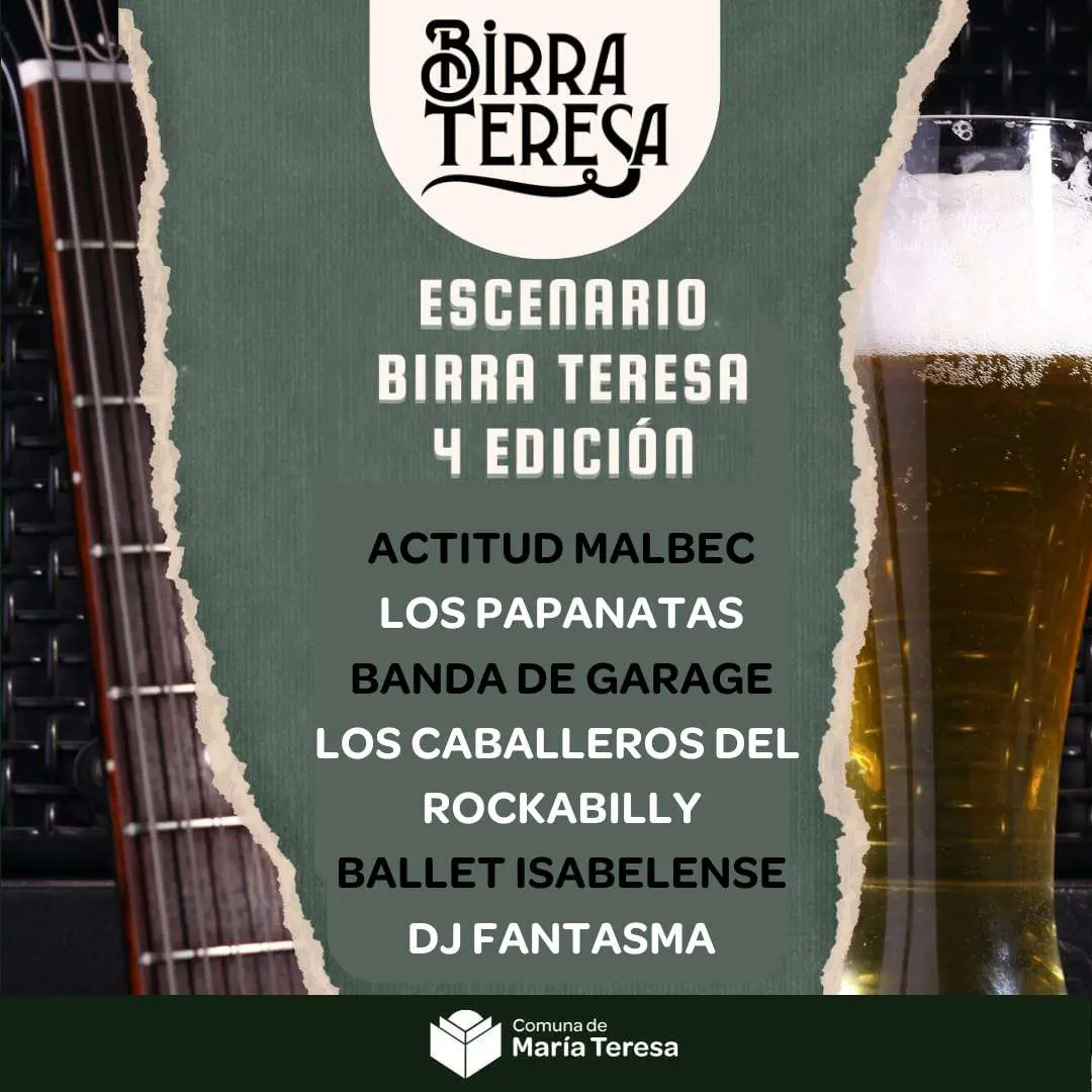 María Teresa y la región se preparan para la 4ª Edición del Birra Teresa