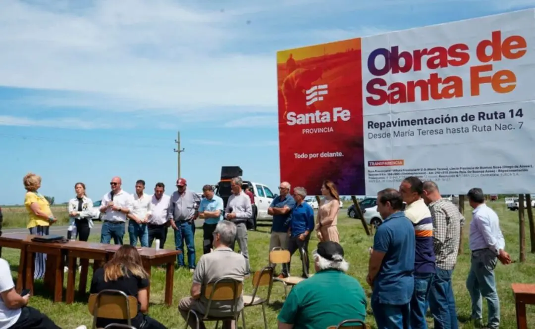 Iniciaron las obras de pavimentación de la Ruta 94 en Santa Isabel y la Ruta 14 en Christophersen