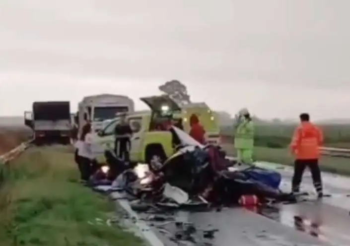 Ruta 33: Tránsito cortado de manera total por accidente fatal