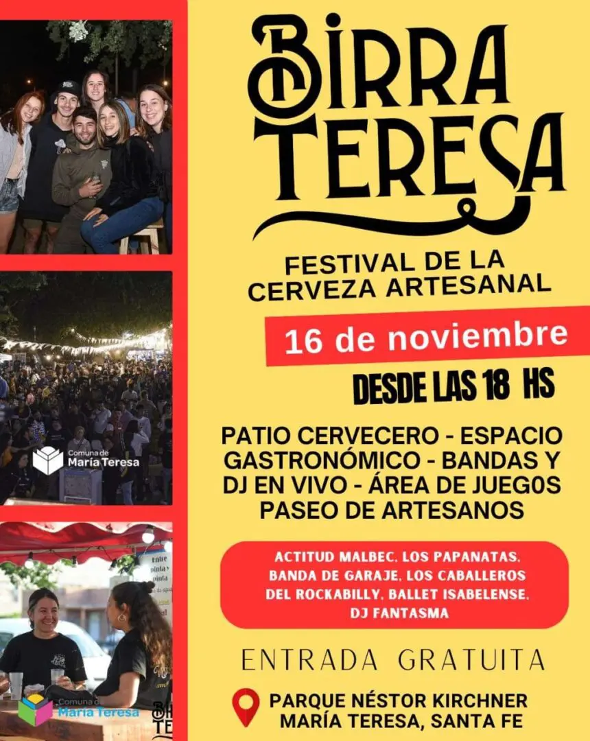 María Teresa y la región se preparan para la 4ª Edición del Birra Teresa