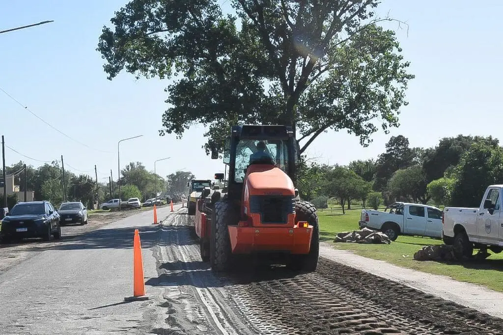 Melincué: Apoyo provincial para pavimentar el acceso por Ruta 93