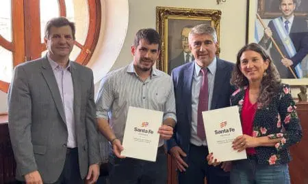 Más obras para Venado Tuerto: Chiarella y Di Gregorio firmaron convenios con el Gobierno provincial