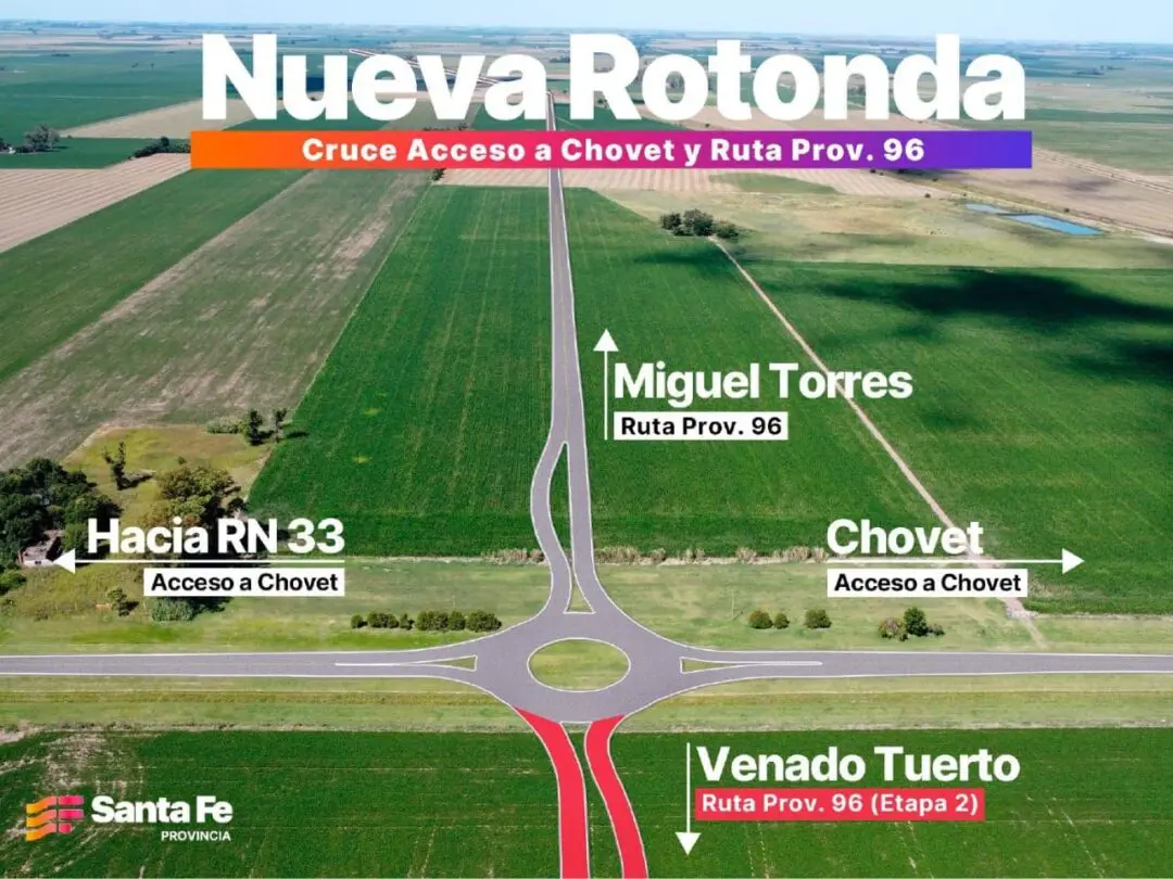 El Gobierno de Santa Fe licitó la construcción de la nueva Ruta Provincial Nº 96