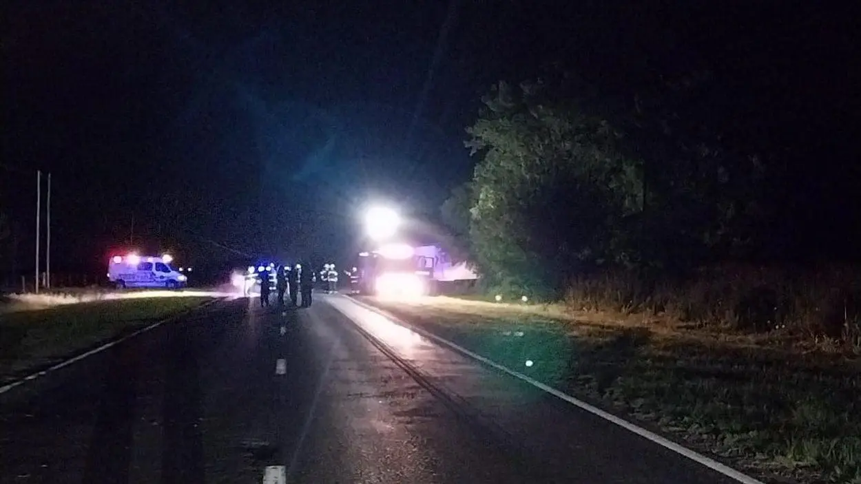 Dos camiones chocaron en la Ruta 33 en Pujato