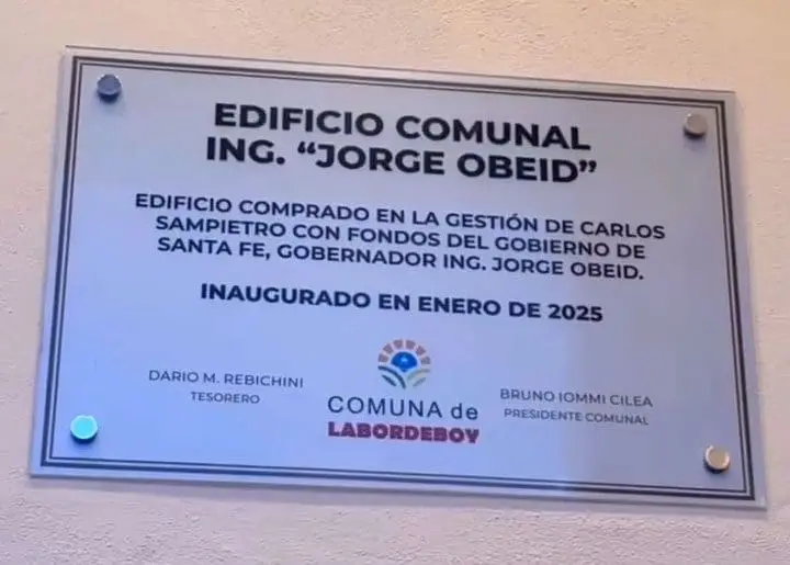 Un nuevo comienzo para Labordeboy: Inauguración del edificio comunal y su primer cajero automático