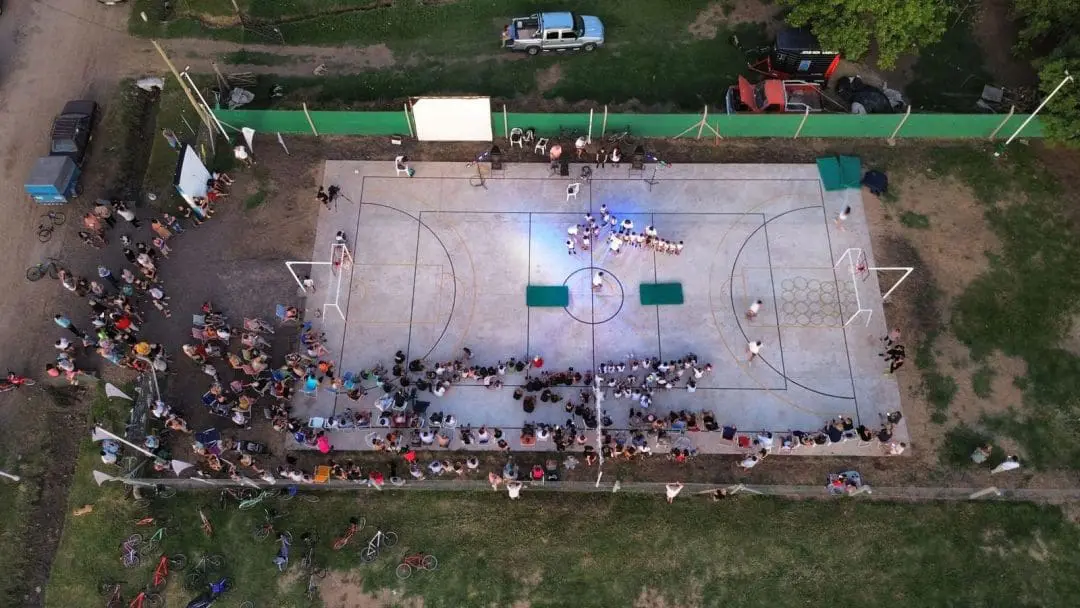 Un nuevo espacio para el deporte: Santa Isabel presentó el Playón Multideportivo Lionel Andrés Messi