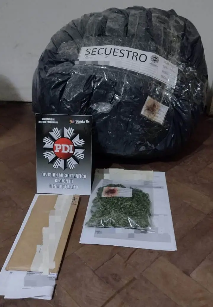 Venado Tuerto: Dos Detenidos e importantes incautaciones en acción contra el microtráfico