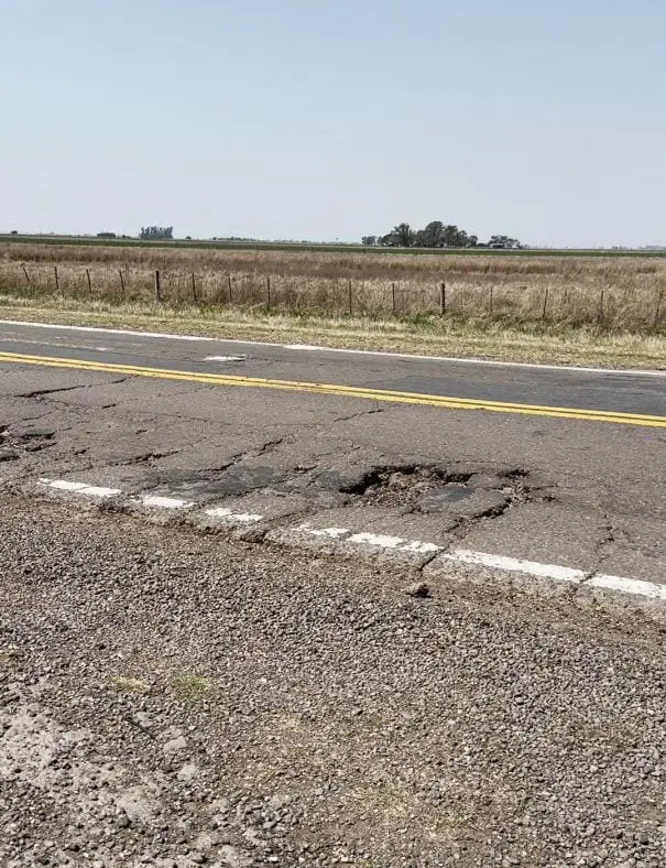 Di Gregorio: Es vergonzoso y criminal el estado de las rutas nacionales que atraviesan General López